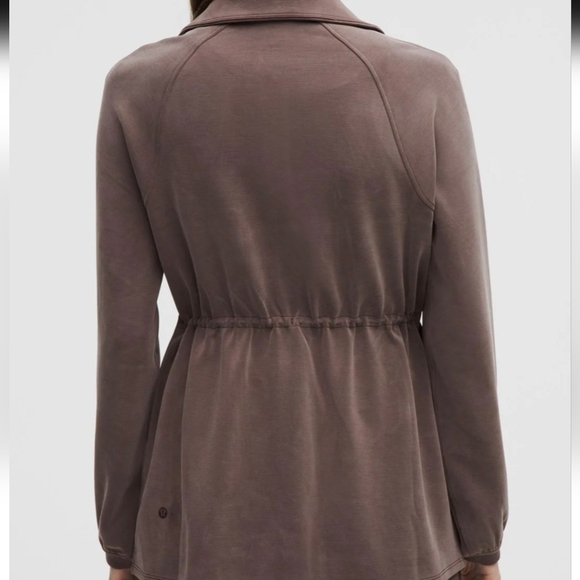 Lululemon Softstreme Cinch-Waist Full-Zip Jacket Espresso EUC - Picture 2 of 8